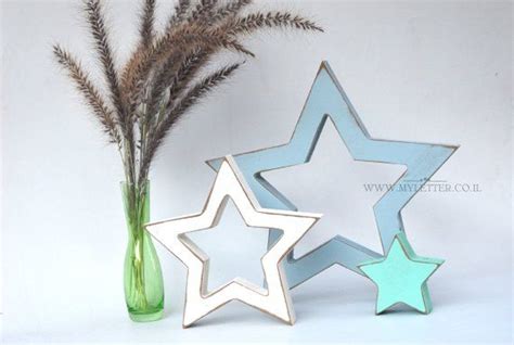 Rustic Wooden Stars Christmas Decorations Freestanding Star Etsy