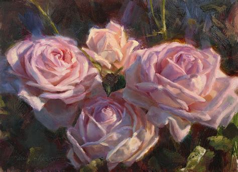 See more ideas about flower painting, flower art, floral painting. Nana's Roses Impressionistic Oil Painting of Beautiful ...