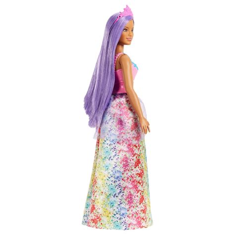 Boneca Barbie Dreamtopia Cabelo Lilás E Tiara Rosa Mattel Superlegalbrinquedos