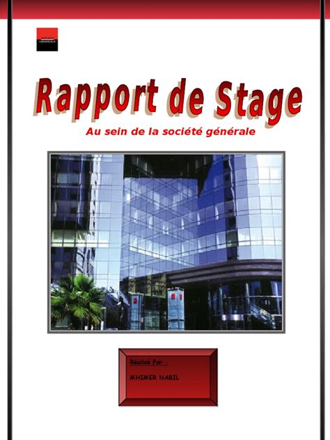 Rapport De Stage Sg Chèque Effet De Commerce