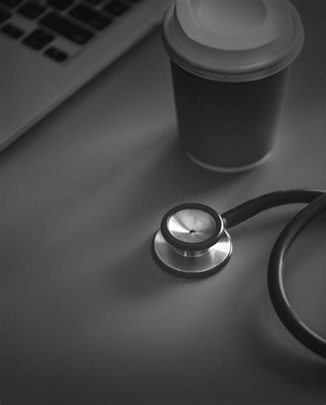 Download Free Image Of Closeup Of Doctor Stethoscope With Coffee Paper