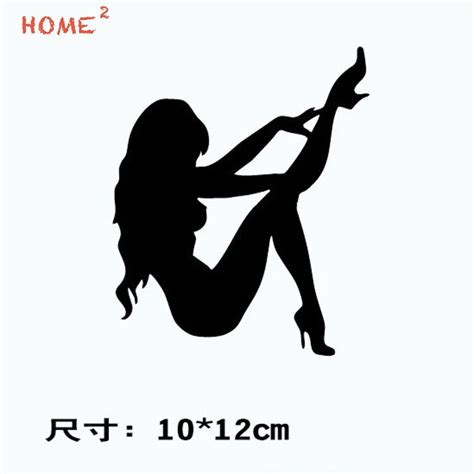buy 19 8cm car styling sexy girl glue stickers auto decorative decal for jaguar