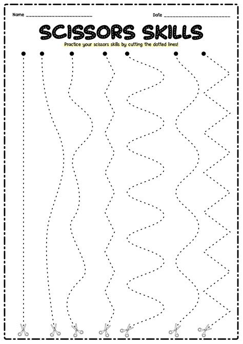 14 Preschool Worksheets Cutting Practice Tree