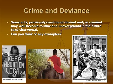 Introduction To Crime And Deviance Presentation Sociology