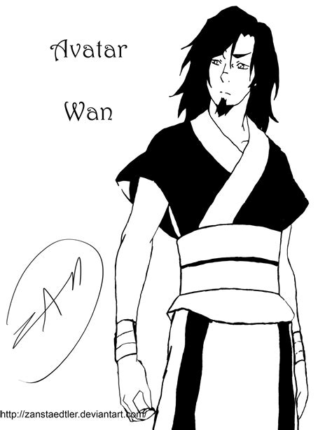 Avatar Wan Inking By Zanstaedtler On Deviantart Avatar Wan Avatar