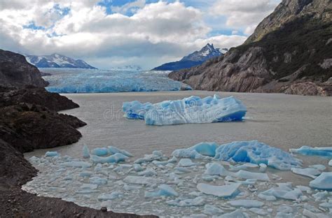 Glacial Mountain Landscape In Patagonia Stock Image Image Of Fuego