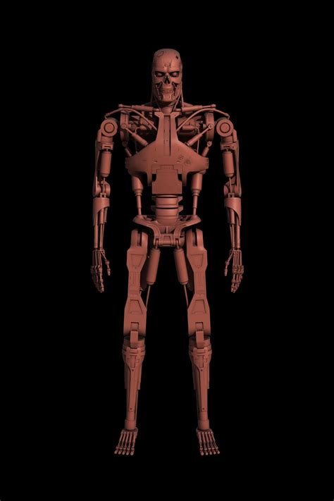 Terminator T 800 Endoskeleton 3d Model By Thedjon