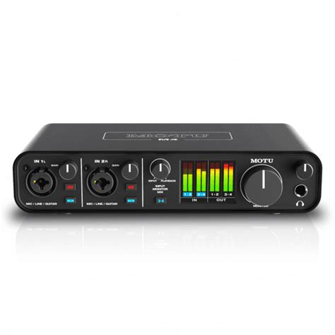 A surface forming a common boundary between adjacent regions, bodies. MOTU M4 4x4 USB-C Low-Latency Audio Interface - Motu from ...