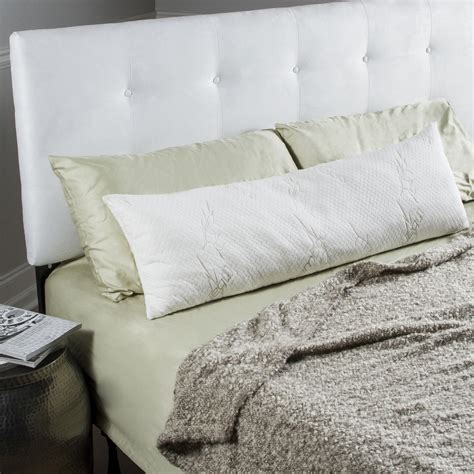Memory Foam Body Pillow Bamboo Cover Avana Comfort Touch Of Modern