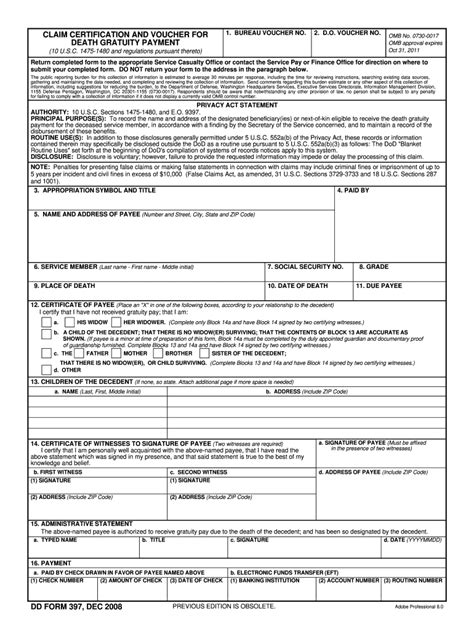 Dd Form 397 Fill Out And Sign Online Dochub