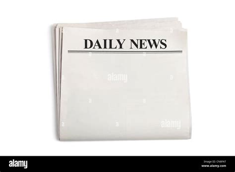 Daily News Journal Vierge Avec Fond Blanc Photo Stock Alamy