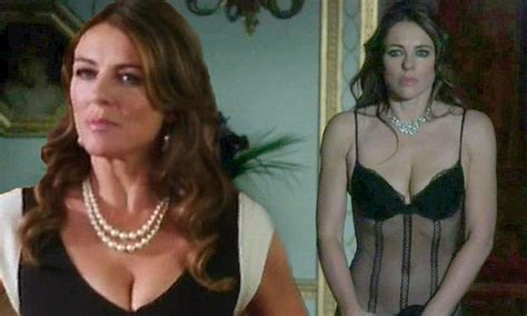 Elizabeth Hurley Strips Down To Underwear In The Royals Daily Mail Online