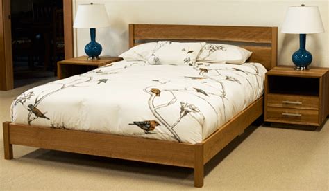 I like that the color variation adds a little character to the clean modern design. Modern Simple Bed with Live Edge | The Joinery