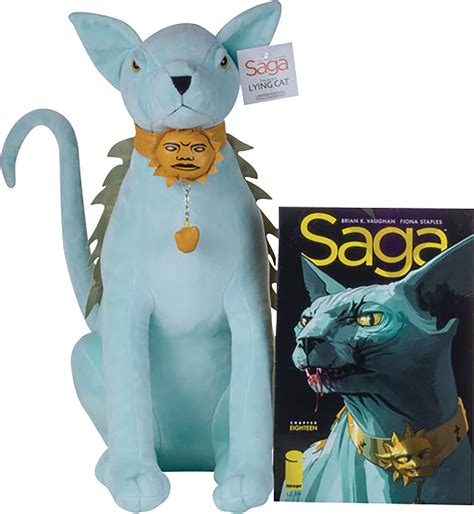 Jul168510 Saga Lying Cat Talking Plush Doll Previews World