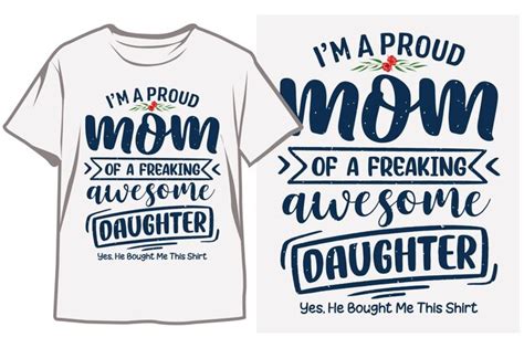 Premium Vector A T Shirt That Says Im A Proud Mom Of A Awesome