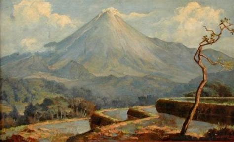 39 Lukisan Gunung Merapi Karya Basoeki Abdullah Gambar Lukisan