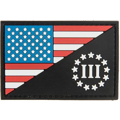 G Force Us Flag With Three Percenter Pvc Morale Patch Airsoft Megastore