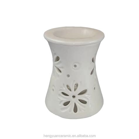 White Ceramic Tea Light Aromatherapy Burner Buy Tea Light Essential