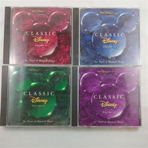 Classic Disney Vol 1 4 By Disney Cd Jul 1997 Walt Disney Lot Of 4 B53 50086090976 Ebay