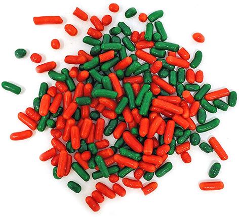 Sweetgourmet Christmas Mix Sprinkles Red And Green Holiday Mix 6