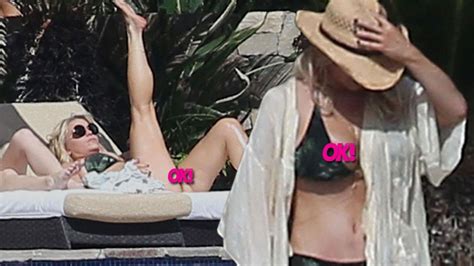 Jessica Simpson Has Near Wardrobe Malfunction In Bikini On Vacation But