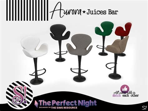 The Sims Resource The Perfect Night Aurora Bar Stool