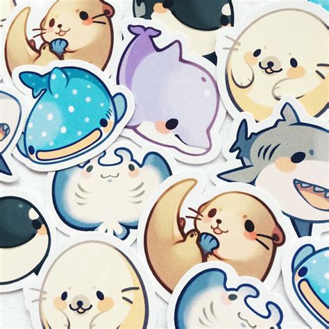 Original Kawaii Stickers On Etsy Super Cute Kawaii