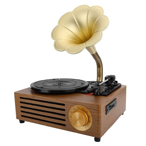 Vintage Vinyl Record Player Turntable 334578 Rpm Speakers Portable