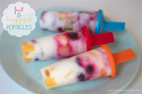 Healthy Fruit And Honey Yogurt Popsicles Mamapapabubba Ice Lolly