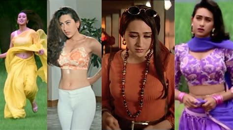 Karishma Kapoor Hot Compilation Part Haule Haule Hum Tum Mile Dil To Paagal Hai