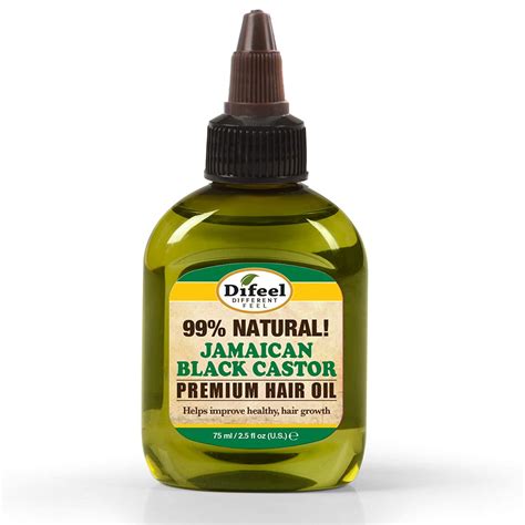 Difeel 99 Natural Premium Hair Oil Jamaican Black Castor Oil 25 Oz