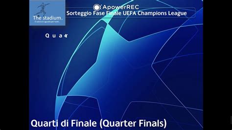 Sorteggio fase a gironi uefa champions league. Champions League Draws (Sorteggi Champions League) - YouTube