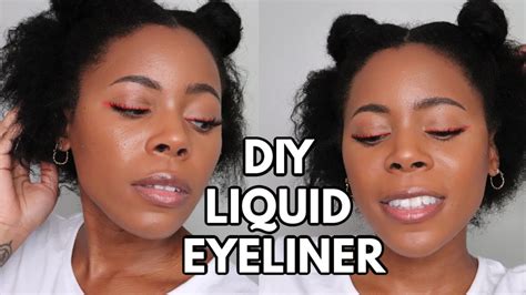 Diy Liquid Eyeliner Using Eyeshadow Quick And Easy Liquid Liner