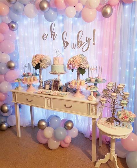 Gender Reveal Table Decorations Ideas Shelly Lighting
