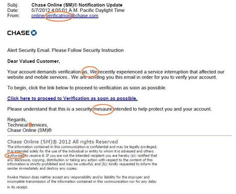 Chase Phishing Scam