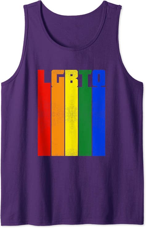Lesbian Gay Lgbtq Pride Month Rainbow Flag Tank Top Amazon Co Uk Fashion