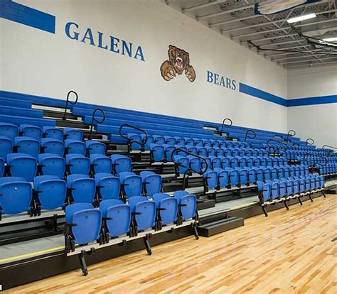 Galena High School With Irwin Seating Telescopic Bleachers Integra