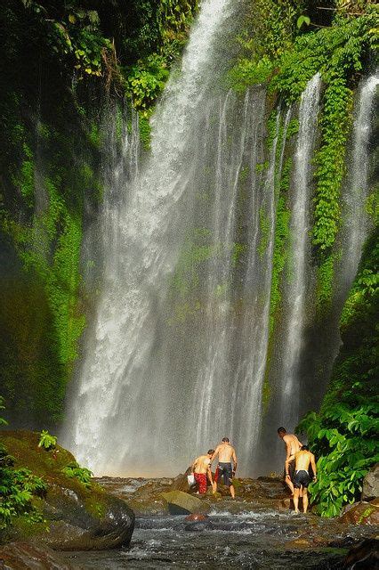 Tiu Kelep Waterfall In Lombok Island Indonesia Waterfall