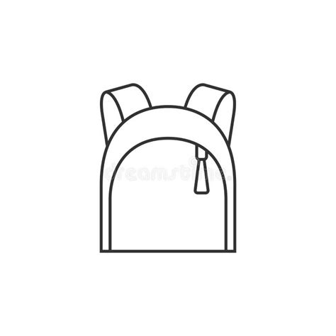 Kids School Bag Icon Outline Stock Illustrations 296 Kids School Bag