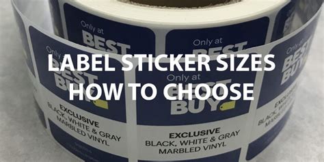 Label Sticker Sizes How To Choose The Right Size X X X
