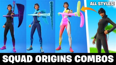 the best tryhard squad origins set salty striker skin combos in fortnite all 10 styles youtube