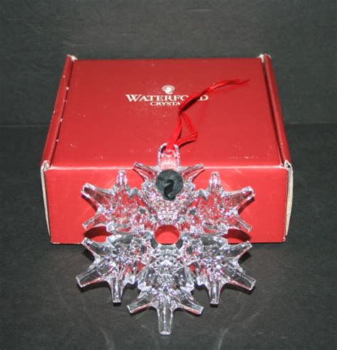 Waterford Crystal Snowflake Ornament With Box Ebay