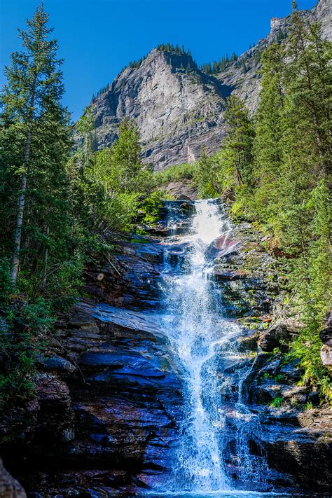 Waterfall Rocks Stream Trees Water Hd Phone Wallpaper Peakpx