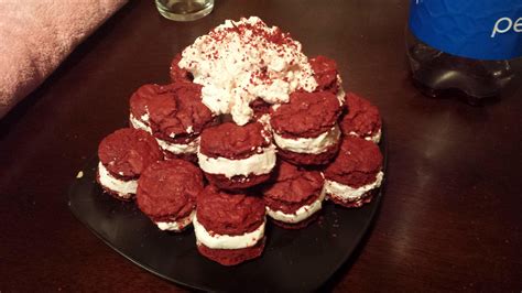 What other flavors have you tried? Red Velvet Sandwich Cookies | Duncan Hines® | Dessert recipes, Red velvet sandwich cookies, Desserts