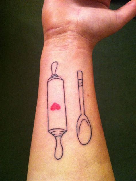 For Some Reason I Really Love This Rolling Pin Tattoo Baking Tattoo