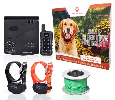 For a fence that requires no burying and no wires at all, check out petsafe stay and play wireless fence for stubborn dogs. Pet Control HQ Wireless Combo Electric Dog Fence System
