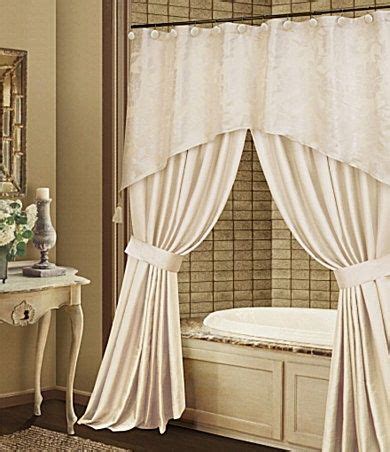 For a luxurious look, a linen shower curtain is the way to go. bathtub curtains with valance | visit dillards com ...