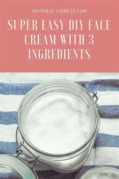Are You Looking For A Face Cream Diy Recipe Then This Homemade Face