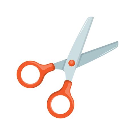 Premium Vector Scissor Icon In Flat Style Cutting Hair Equipment