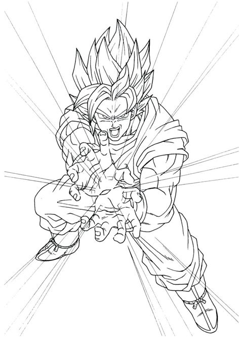 Goku Coloring Pages At Free Printable Colorings